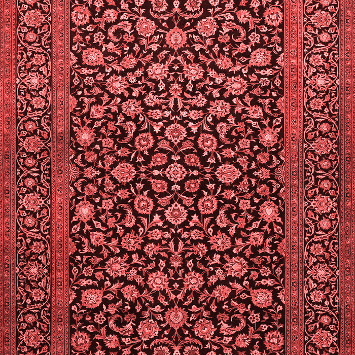 Machine Washable Persian Red Traditional Rug, wshtr507red