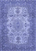 Medallion Blue Traditional Rug, tr508blu