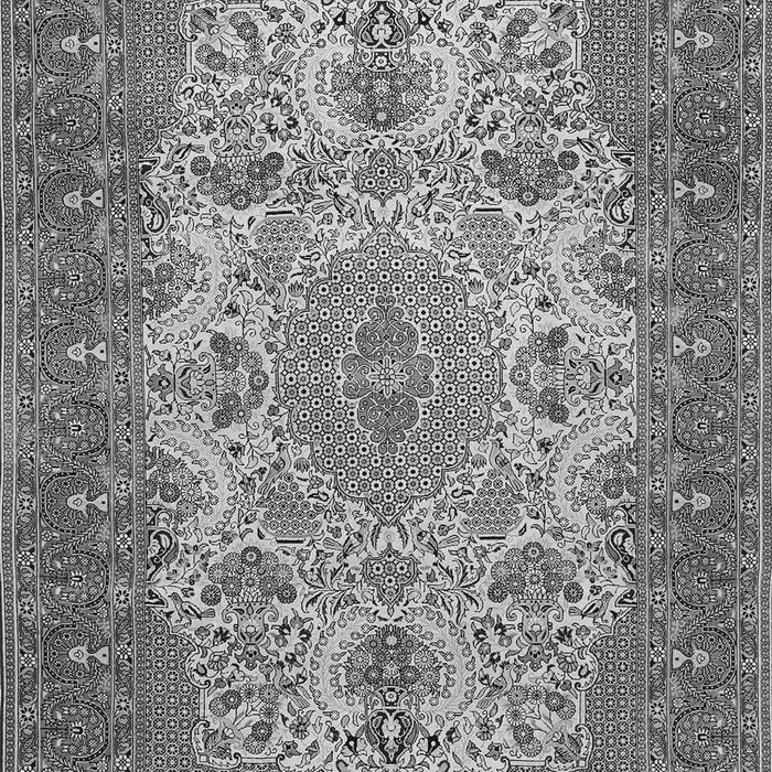 Medallion Gray Traditional Rug, tr508gry