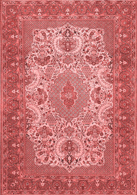 Medallion Red Traditional Rug, tr508red