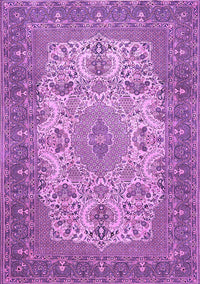 Medallion Purple Traditional Rug, tr508pur