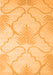 Serging Thickness of Machine Washable Persian Orange Traditional Area Rugs, wshtr509org