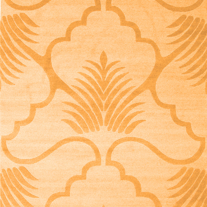 Serging Thickness of Machine Washable Persian Orange Traditional Area Rugs, wshtr509org