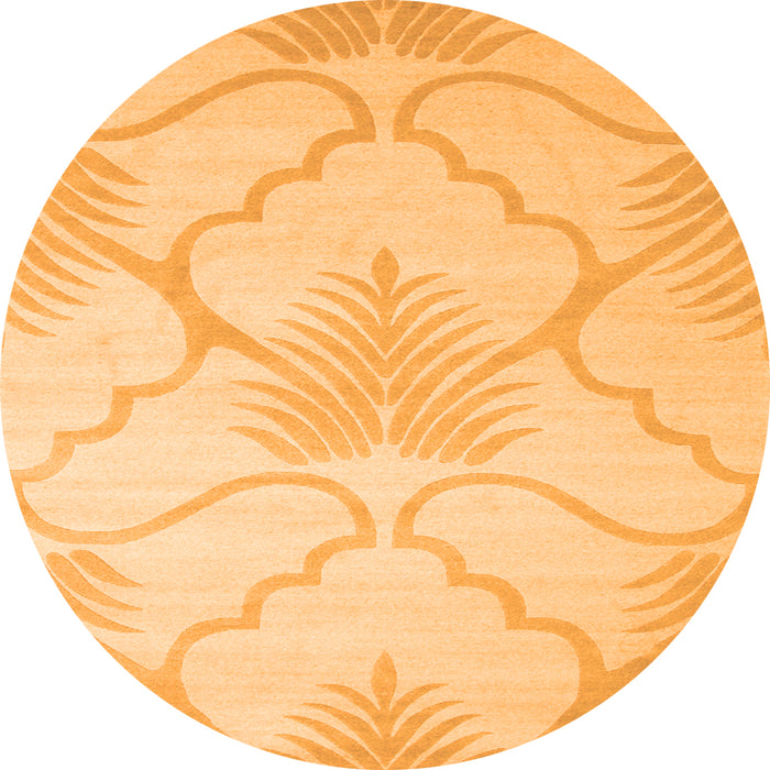 Machine Washable Persian Orange Traditional Area Rugs, wshtr509org