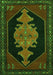 Persian Green Traditional Rug, tr50grn
