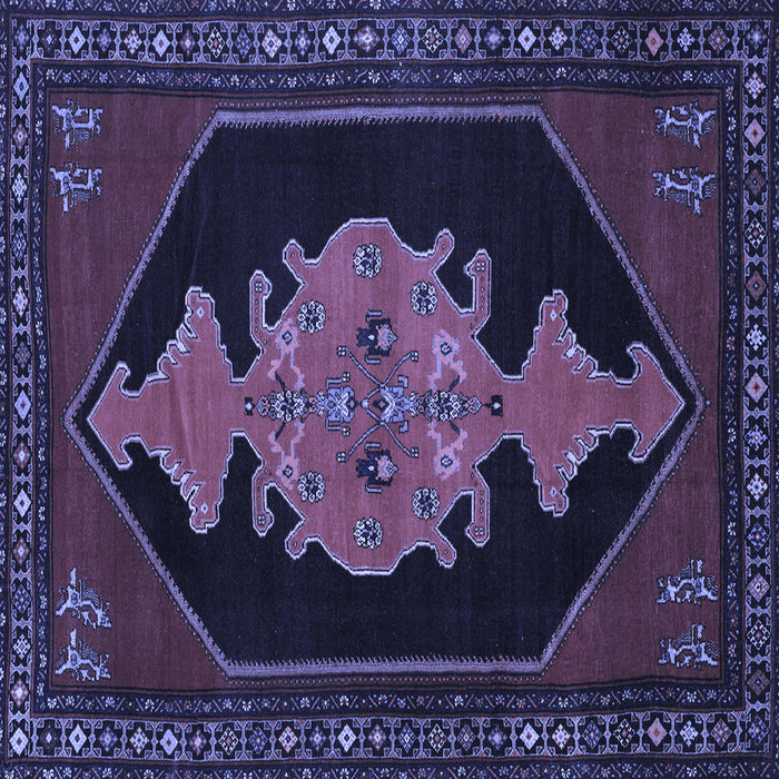 Square Persian Blue Traditional Rug, tr50blu