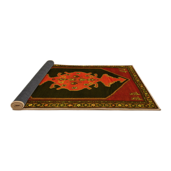 Sideview of Persian Yellow Traditional Rug, tr50yw