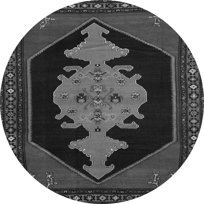 Machine Washable Persian Gray Traditional Rug, wshtr50gry