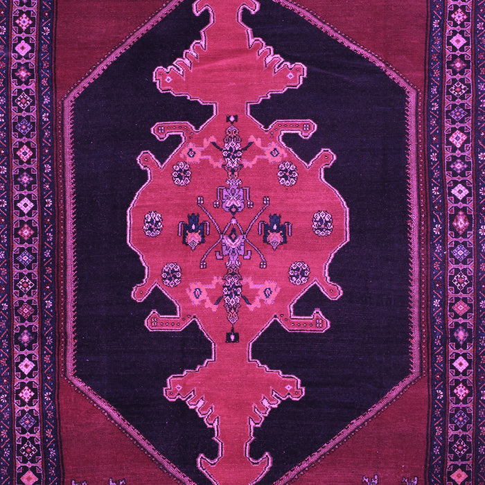 Machine Washable Persian Purple Traditional Area Rugs, wshtr50pur