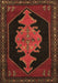 Machine Washable Persian Brown Traditional Rug, wshtr50brn