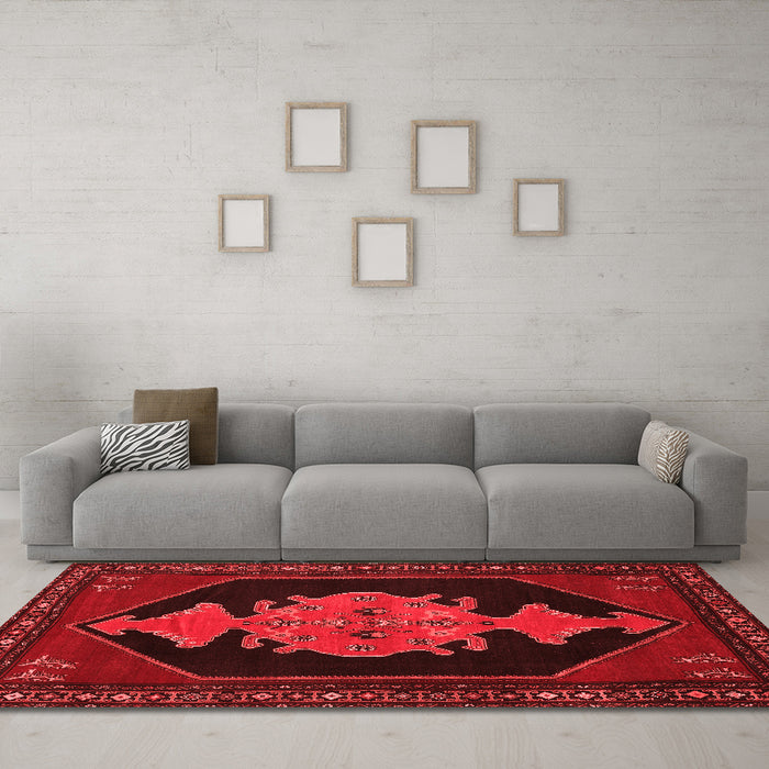 Traditional Red Washable Rugs