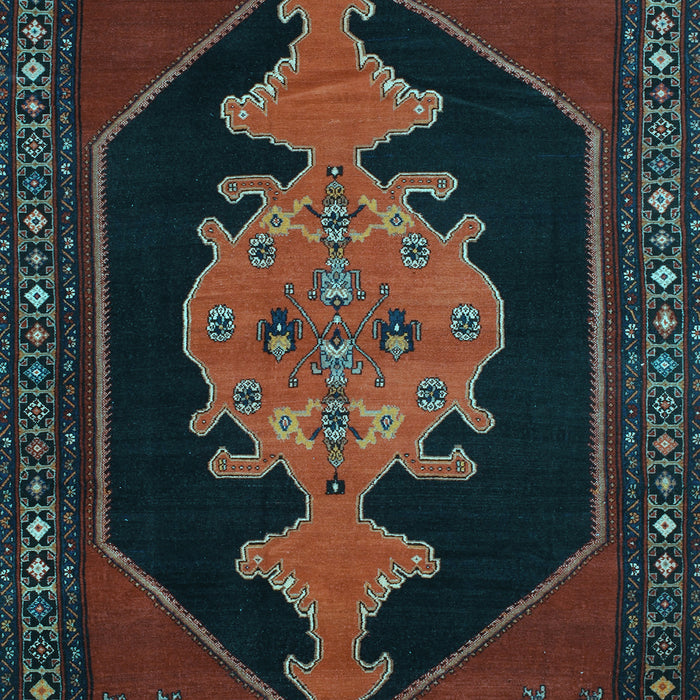 Machine Washable Persian Light Blue Traditional Rug, wshtr50lblu