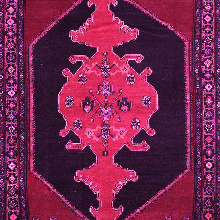 Machine Washable Persian Pink Traditional Rug, wshtr50pnk