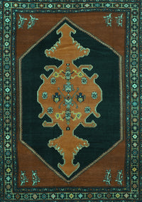 Persian Turquoise Traditional Rug, tr50turq