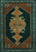 Persian Turquoise Traditional Rug, tr50turq
