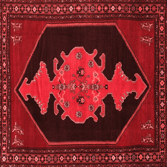 Machine Washable Persian Red Traditional Rug, wshtr50red
