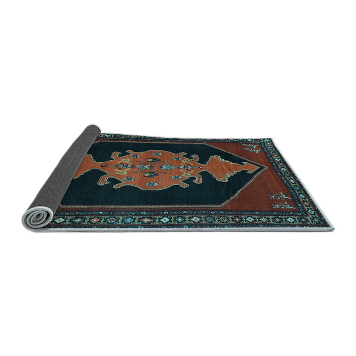 Sideview of Persian Light Blue Traditional Rug, tr50lblu