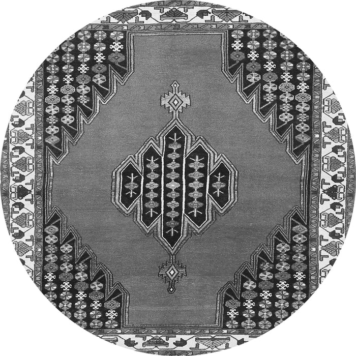Machine Washable Persian Gray Traditional Rug, wshtr510gry
