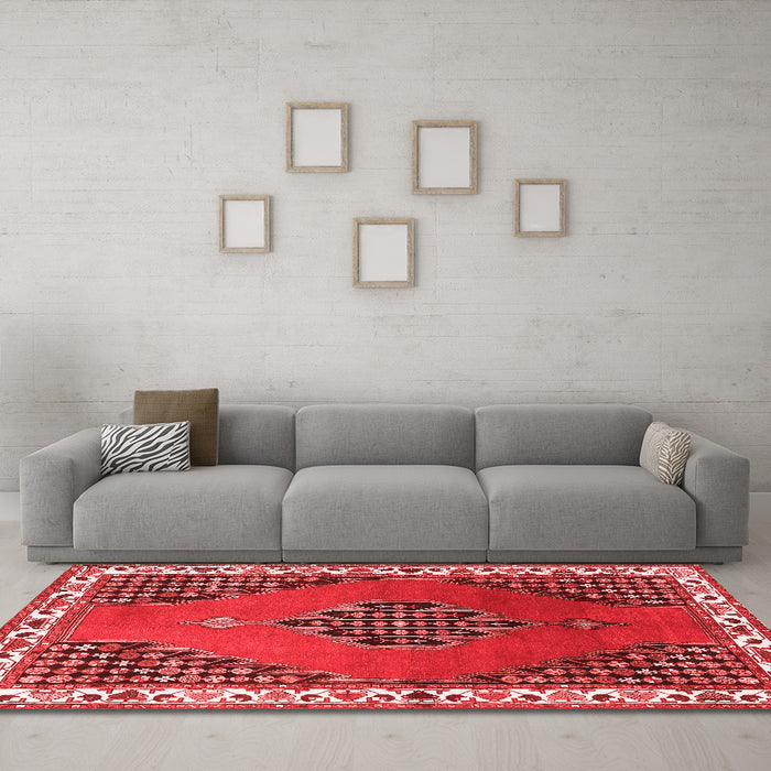 Traditional Red Washable Rugs
