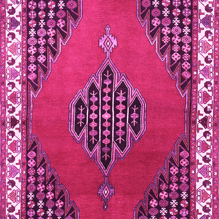 Machine Washable Persian Pink Traditional Rug, wshtr510pnk