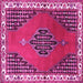 Square Persian Pink Traditional Rug, tr510pnk