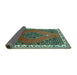 Sideview of Persian Turquoise Traditional Rug, tr510turq