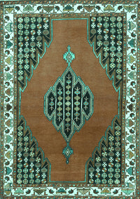 Persian Turquoise Traditional Rug, tr510turq