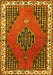 Machine Washable Persian Yellow Traditional Rug, wshtr510yw