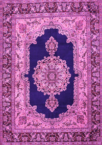 Medallion Pink Traditional Rug, tr511pnk