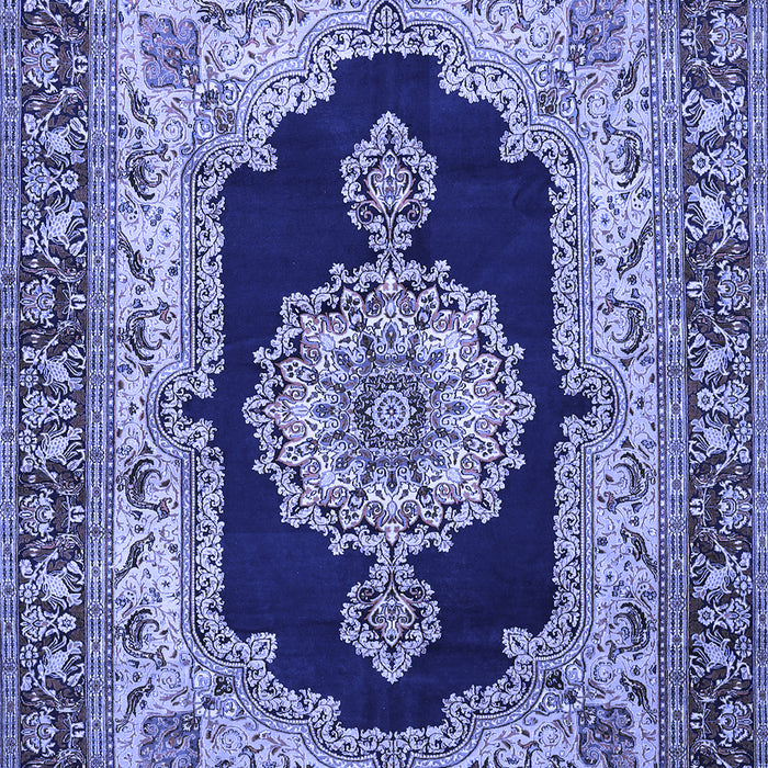 Medallion Blue Traditional Rug, tr511blu