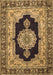 Medallion Brown Traditional Rug, tr511brn