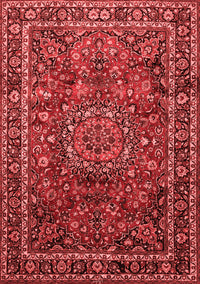 Medallion Red Traditional Rug, tr512red