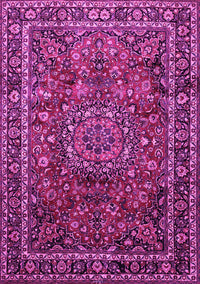 Medallion Pink Traditional Rug, tr512pnk