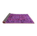 Sideview of Medallion Purple Traditional Rug, tr512pur