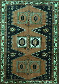 Persian Turquoise Traditional Rug, tr513turq