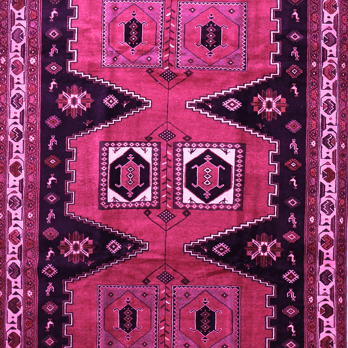Machine Washable Persian Pink Traditional Rug, wshtr513pnk
