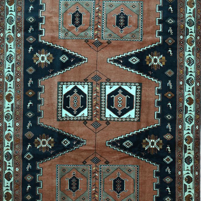 Machine Washable Persian Light Blue Traditional Rug, wshtr513lblu