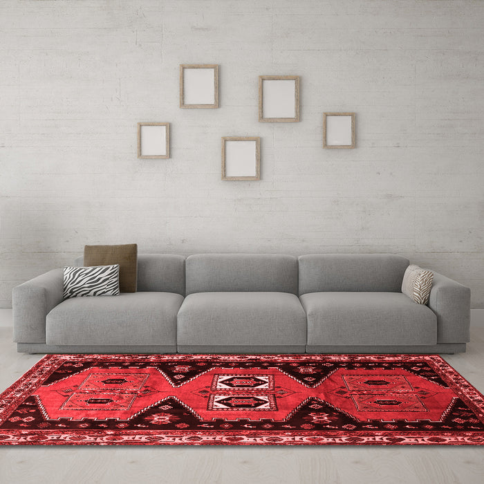 Traditional Red Washable Rugs