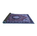 Sideview of Medallion Blue Traditional Rug, tr514blu