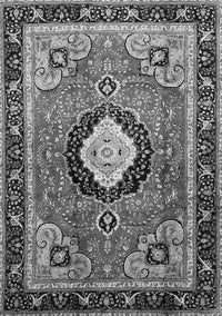 Medallion Gray Traditional Rug, tr514gry