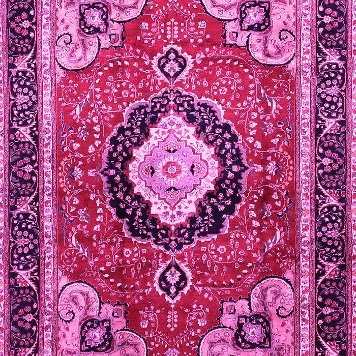 Medallion Pink Traditional Rug, tr514pnk