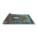 Sideview of Medallion Light Blue Traditional Rug, tr514lblu