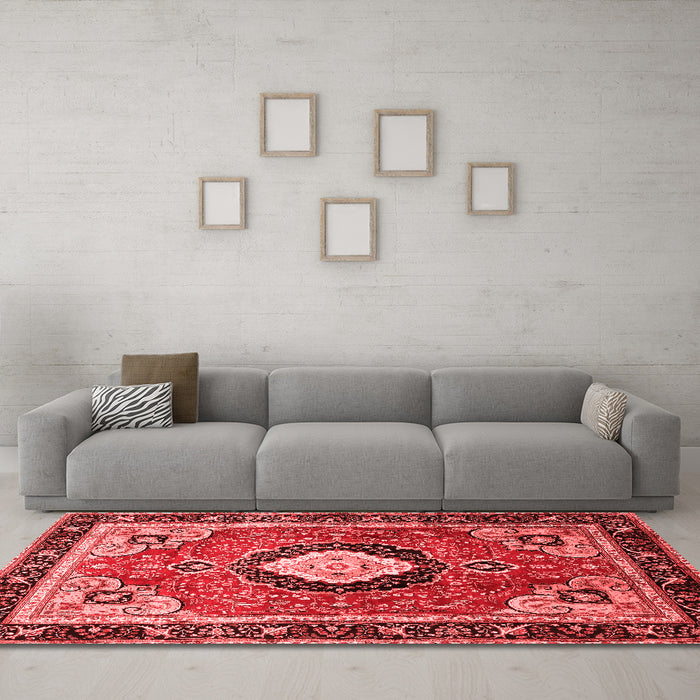 Traditional Red Washable Rugs