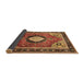 Sideview of Medallion Brown Traditional Rug, tr514brn