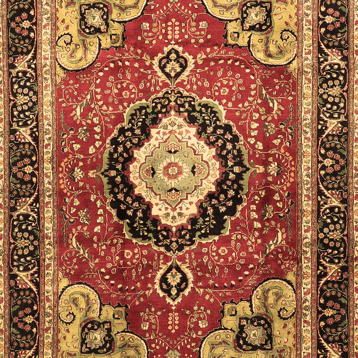 Medallion Brown Traditional Rug, tr514brn