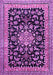 Machine Washable Medallion Purple Traditional Area Rugs, wshtr515pur