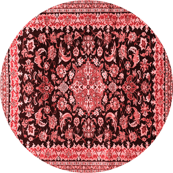 Medallion Red Traditional Rug, tr515red