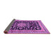 Sideview of Medallion Purple Traditional Rug, tr515pur