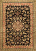 Medallion Brown Traditional Rug, tr515brn