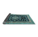 Sideview of Medallion Light Blue Traditional Rug, tr515lblu